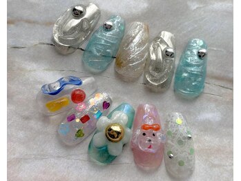 ネイル ブーマー(Nail BOOMER)の写真/【山田 style★定額セレクトデザイン6種】ニュアンスから繊細アートまでお任せください◎