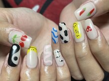 ハチイチイチサン(8113)/手書きネイル