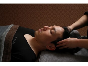 スイミンテラス 八丁堀店/ドライヘッドスパ施術風景