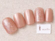 アイネイルズ 三宮店(I nails)/奥行ミラーラメ