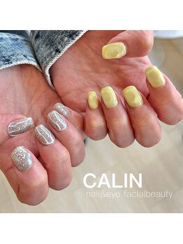 カラン 焼津店(CALIN)/バターイエロー×グリッター