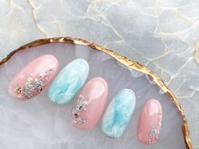 スリー(THREE)/summer,2020/nail design