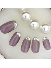 ティーエヌ 越谷店/ガラスフレンチネイル☆¥7000☆