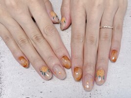 金木犀ネイル