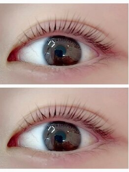 レディースアイ(LADY's eye)の写真/【枚方】パリジェンヌラッシュ導入店☆自まつげが伸びたような自然な仕上がりに♪韓国風束感パーマも人気！