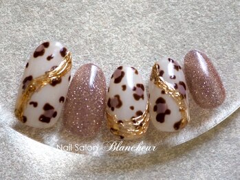 Gアクセントきらきらレオパード