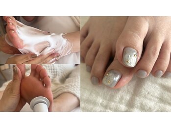 ヒュッゲ 青葉台(HYGGE)の写真/ワンランク上のフットケアで足を整えます☆丁寧なケアでジェルネイルが映える足元に◎eyeとの同時施術可能!