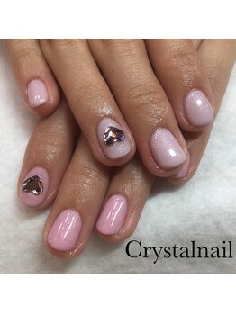 クリスタルネイル ボンベルタ橘店(CRYSTAL NAIL)/ハートネイル