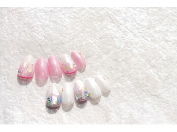 ネイルサロン ブリオン(Nail Salon Bullion)/オーロラクリスタルネイル