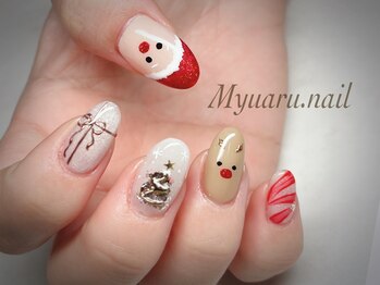 ミュアルネイル(Myuaru.nail)/クリスマスネイル☆