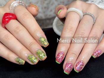 メルシー(Merci)/ホログラム2色+フレンチ2色