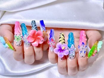 エムズ ネイルサロン(M2)/ロングチップデザイン放題