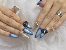 エマネイル バイ チュラ(emma nail_by chula)/デニムネイル/スカルプ/長さだし