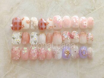 アロハ ルアナ 大宮本店(Aloha Luana)の写真/卒業式・入学式等大切な日のネイルはお任せ!持ち込みデザインの再現力も好評◎春休みのネイルデビューにも!