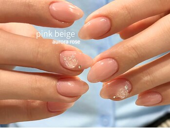ノラネイル ウメダ(NORA nail UMEDA)/ワンポイント薔薇パーツネイル
