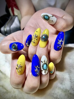 ターコイズストーンネイル