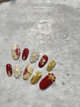 ナチュール(Nature)/成人式用ネイルチップ