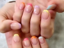 ネイルサロン シェル(Nail Salon SHELL)/カラフル★フレンチ★