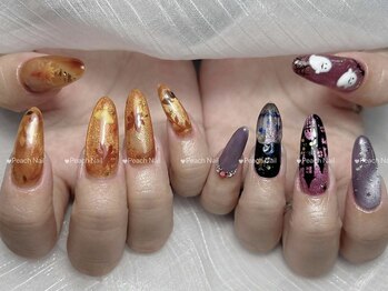 ピーチネイル 大塚(Peach Nail)/チップ長さだし持ち込みデザイン