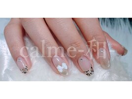 甘辛ミックスなフレンチネイル