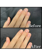 眉毛男子 新宿店/ネイルケア【 before / after 】