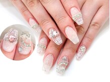 ネイルコレクション ピンク(Nail Collection Pink)/スカルプ放題♪量産：ネックレス