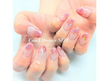 キャンアイドレッシー ニジ(Can I Dressy NIZI)/ホログラ/ピンク/グラデーション