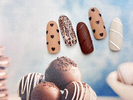 まるでチョコ！ネイル