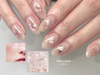 チーク×グリッター:mikako