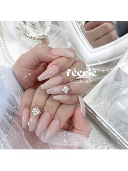 feerie nail-フェリネイル堀江-フィルイン/持ち込み/長さだし/ワンホン/ワンホンベージュ