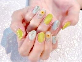 #フラワー#手描き#マグネット