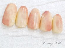 ラグジュアリーネイルズ オオミヤ(Luxury Nails Omiya)/ニュアンス*桃ネイル