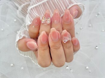 ティティポム(TiTi pomme)/持ち込みチークネイル♪