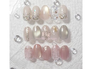 フィグ(Fig)の写真/透明感や肌なじみの良いカラー、やわらかい印象のデザインが得意のサロンです！
カラーチェンジ可能