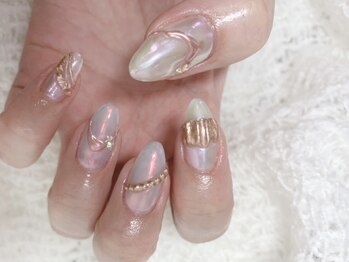レアネイル(Le'a Nail)の写真/【大人の抜け感を楽しみたい方へ】オフィスにも馴染む韓国風ニュアンス★上品で洗練された指先を存分に