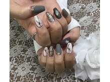 ネイルルーム 千美(room)/大理石ネイル☆