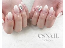 エスネイル 新宿西口店(es NAIL)/白グラデ
