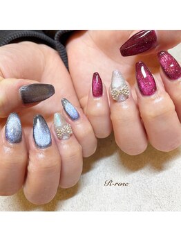 アールローズ(R-rose)/マグネットネイル