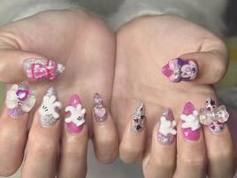 新宿３dネイル ミニーネイル
