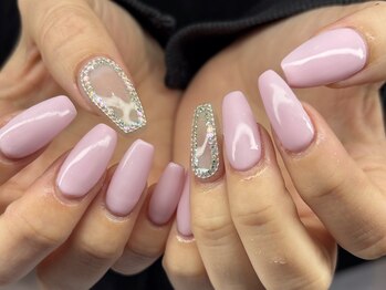 オーシャンネイル 新宿店(Ocean nail)/春ネイル/パステルピンク