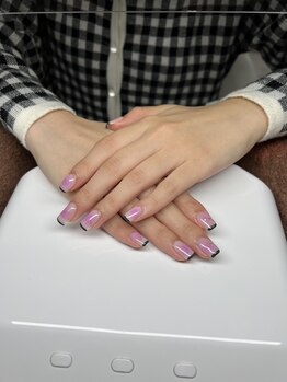 シネイル スパ(c.nail spa)/フレンチ&チークネイル