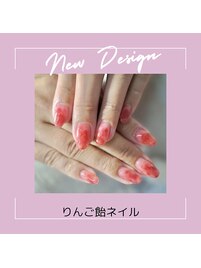 りんご飴ネイル