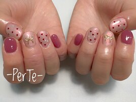 ガーリー/ドット/ハート/リボン