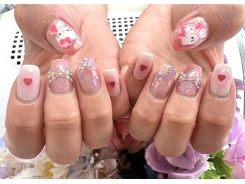 ディーネイル 天王寺(D-nail)/【藤本】キティーちゃん☆★