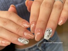 オーシャンネイル 金山店(Ocean Nail)/#キラキラビジューネイル