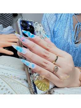 ヘブン ネイル 鶯谷(HEAVEN Nail)/Blue Summer Nails