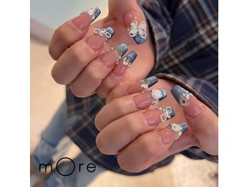 モア ネイル(more nail)/１０本長さだし＋アートネイル