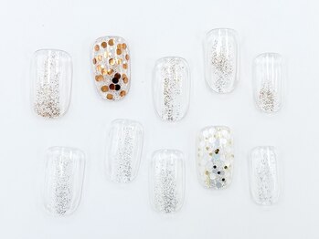 ネイルサロンクイール 宇都宮店(NAIL SALON QUILL)/ラメ×ホロ☆キラキラネイル
