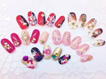 ネイルコレクション ピンク(Nail Collection Pink)/ジェル付放題★成人式・和装