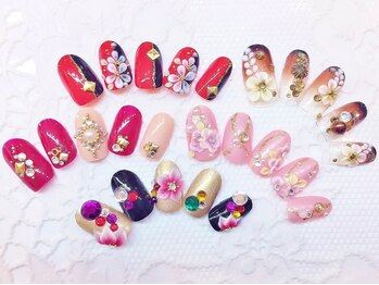 ネイルコレクション ピンク(Nail Collection Pink)/ジェル付放題★成人式・和装